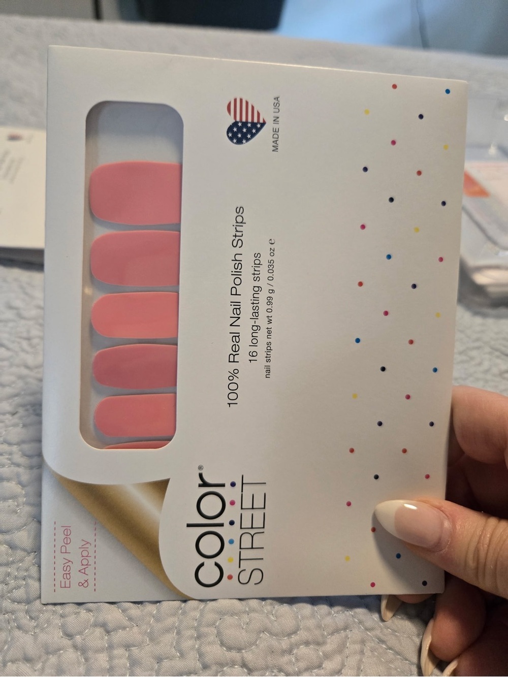 Color Street Soft Coral Pink Nail Strips
